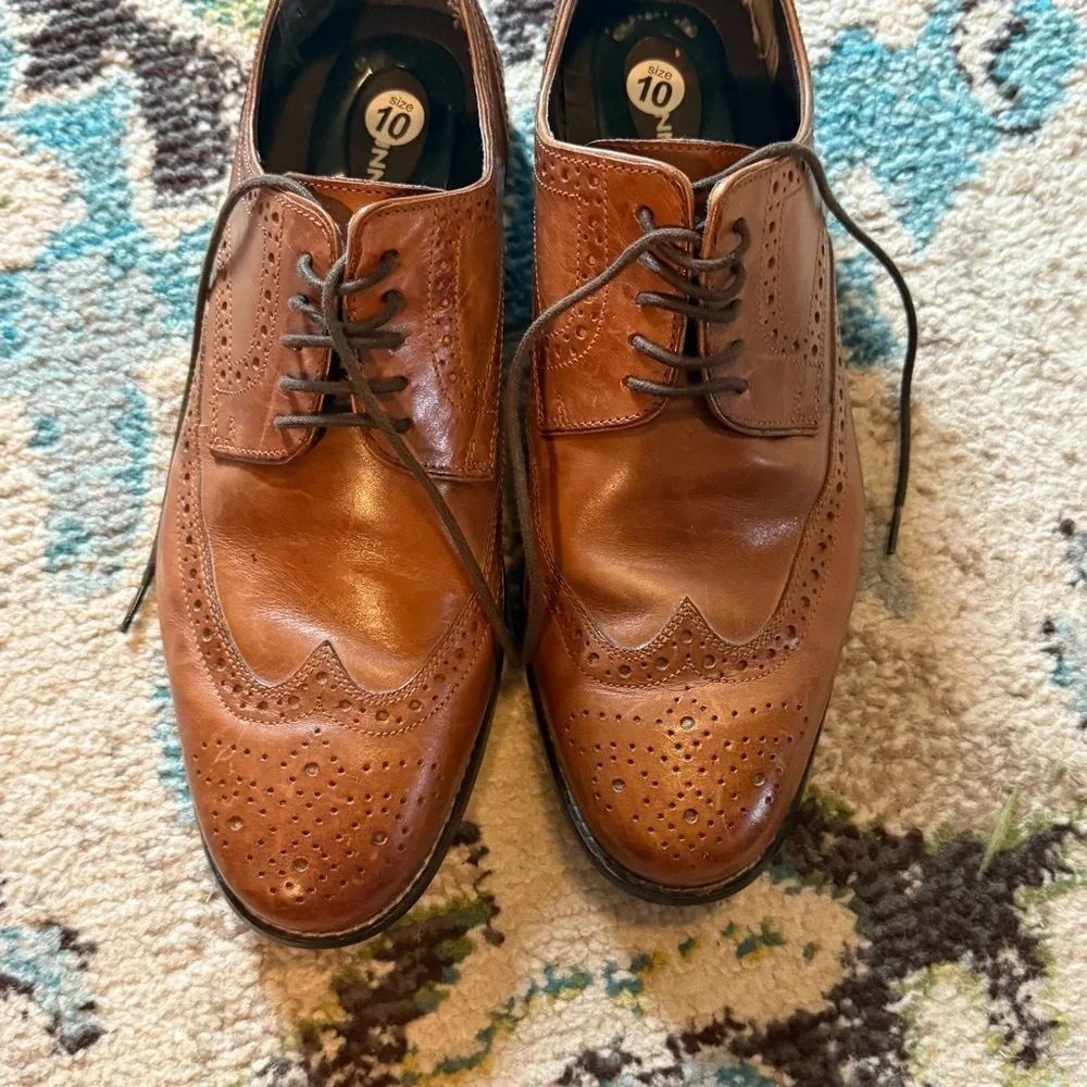 Classic Brown Leather Men's Nunn bush Oxford shoes